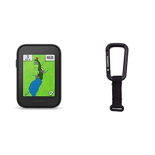 Garmin Approach G30, Handheld Golf GPS with 2.3-inch Color Touchscreen Display & Lanyard Carabiner Accessory for Compatible Devices, (010-12668-02)