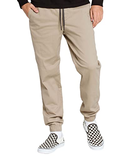 Rsq Twill Jogger Pants Dark Khaki