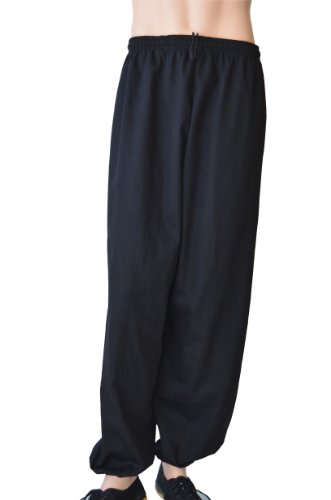 Jonie Uniforms Kung Fu Pants in 100% Cotton Twill-Adult XLarge (Outseam: 47' Waist: 48'~27')