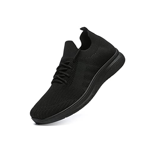 Bernal Sneakers for Women Walking Shoes Non Slip Lightweight Fashionable Breathable Tennis Shoes Work Shopping Travel (Black 8.5)