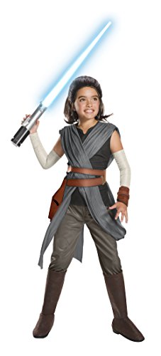 Rubie's Star Wars Episode VIII: The Last Jedi, Child's Super Deluxe Rey Costume, Medium
