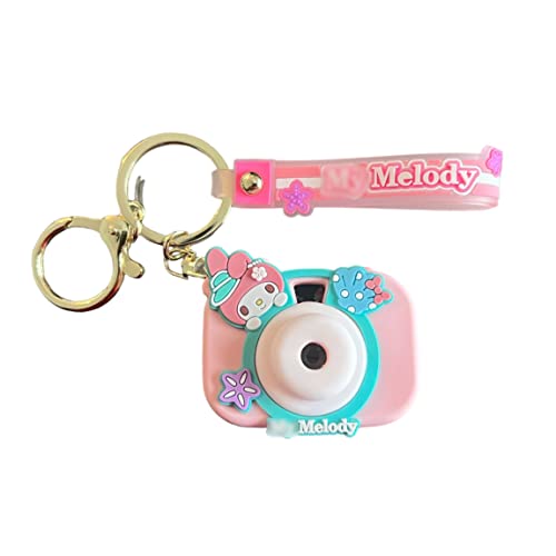 Sanbieroll Characters Camera Keychain Projector, Anime, Cartoon, Cute, Japanese Keychain (Pink)