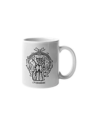 Cernunnos Coffee Mug Horned God Stag Gaelic Diety Celtic Kernunno Funny Motivation Inspiration 11-ounce White Ceramic Novelty Cup CMP00182