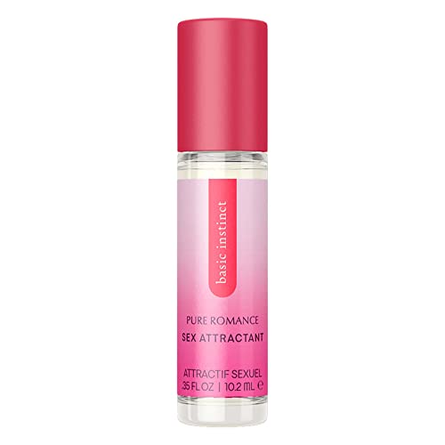 Pure Romance Basic Instinct Pheromone Perfume for Women – Enhanced Long Lasting Roll-On Oil – Attract Men – Travel-Ready, 35 Fl Oz