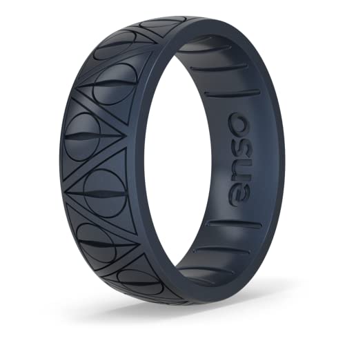 Enso Rings Wizarding World of Harry Potter Collection - Comfortable Silicone Rings - Deathly Hollows - 7