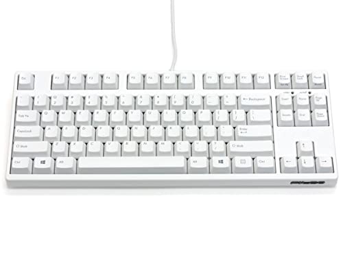 FILCO Majestouch2 FKBN87M/EMW2-AKP HAKUA Tenkeyless English Layout, Cherry MX Brown Axis with Asagi Keeper Included, Matte White