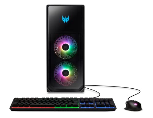 Acer Predator Orion 7000 PO7-650-UR11 Gaming Desktop | 13th Gen Intel Core i7-13700KF 16-Core | NVIDIA GeForce RTX 4080 | 32GB DDR5 | 1TB PCIe Gen4 SSD | 2TB HDD | Intel WiFi 6E | RGB Keyboard & Mouse