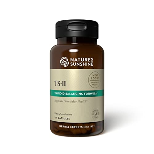 Nature's Sunshine TS II w/Hops, 100 Capsules | Supports Proper Thyroid Function and Helps Maintain Balance in the Thyroid Gland