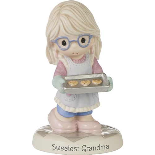 Precious Moments Grandma Figurine | Sweetest Grandma Bisque Porcelain Figurine Hand-Painted