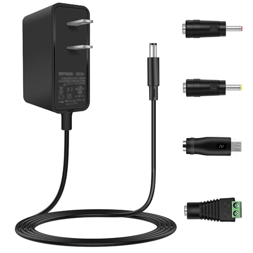 TTODDE UL Listed 6V 2A AC/DC Adapter 6V Power Supply Charger 6V Adapter 2A 1.5A 1A 0.5A 0.3A 12W DC 6V Power Adapter for Omron Healthcare Upper Arm Blood Pressure Monitor, Touchless Trash Can