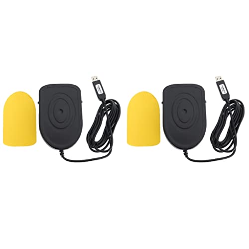 Mobestech 2pcs USB Foot Switch Gaming Foot Pedal Foot Control Action Foot Pedal for Transcription Kick Pedal Multimedia Foot Pedal Super Capacitor Battery USB Foot Pedal Iron Metal