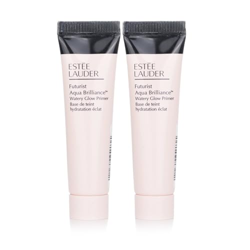 Pack of 2 x Estee Lauder Futurist Aqua Brilliance Watery Glow Primer, Travel Size 0.5 oz each, Unboxed