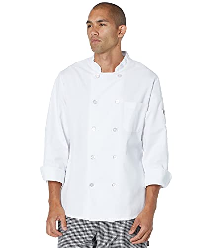 Red Kap Ten Pearl Button Chef CoatWhite XL