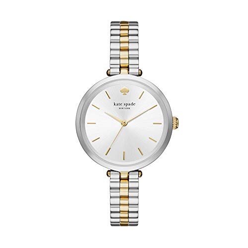 Kate Spade New York Women's Holland Quartz Stainless Steel Three-Hand Watch, Color: Gold/Silver (Model: KSW1119)