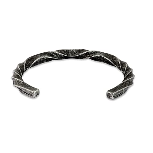 HAQUIL Celtic Twisted Cuff Bangle, Alloy Wristband, Jewelry for Men and Women
