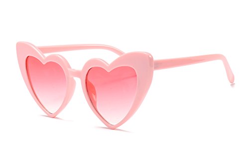 FEISEDY Vintage Heart Shaped Sunglasses Women Stylish Love Eyeglasses B2421-P1