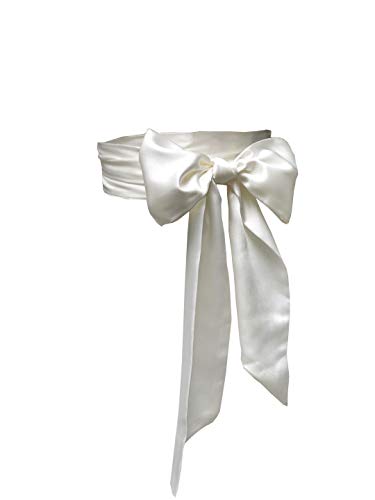 Special Occasion Dress sash bridal belts wedding sash 4'' Wide Double Side (Ivory)