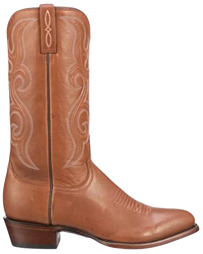 Lucchese Men's Baker Western Boot Pointed Toe Brown 10 D