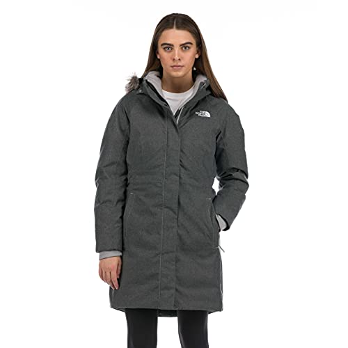 THE NORTH FACE Women's Jump Down Parka, TNF Medium Grey Heather, Large