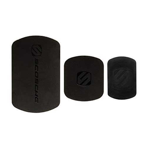 Scosche MAGRKI MagicMount Phone Replacement Plate Kit - for Magnetic Car Phone Mount Holder with Extra Strength Hold, Universal with All Devices, Black