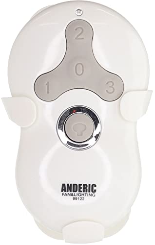 Anderic Ceiling Fan Remote Control (Remote ONLY) for Hunter 99122 & 99123 - Only Works to Replace Hunter 99122 & 99123 Remote Controls - Works only with Hunter Receivers 99122 & 99123