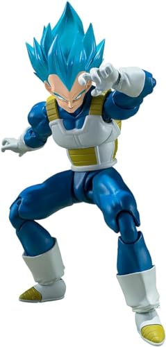 TAMASHII NATIONS - Dragon Ball Super - Super Saiyan God Super Saiyan Vegeta -Unwavering Saiyan Pride-, Bandai Spirits S.H.Figuarts Action Figure
