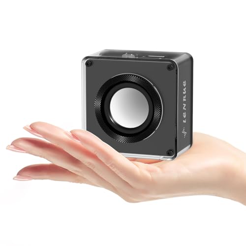 LENRUE Mini Bluetooth Speaker,Wireless Portable Speakers,5W Small Speaker with Clear Sound,Support TWS/TF Card,Lanyard Design for Hiking, Biking, Trip,Gift for Men/Women/Boys/Girls/Teenagers