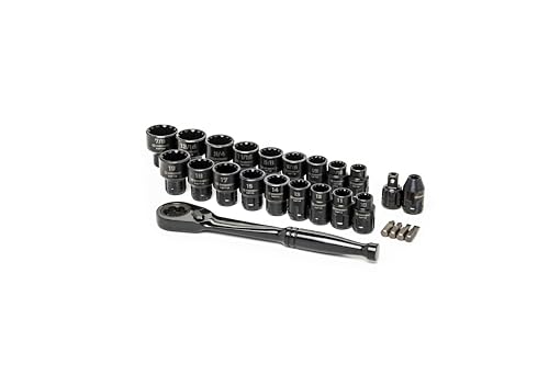 Crescent 25 Piece 3/8' Drive Pass-Thru X6 Standard Spline Mechanics Tool Set - CX6PT25