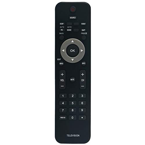 Replacement Remote fit for Philips TV 46PFL3705D/F7 40PFL4707/F7 40PFL4707 50PFL3707/F7 50PFL3707 40PFL3505D/F7 19PFL4505D/F7 26PFL4507/F7 22PFL4507/F7 42PFL3704D/F7 32PFL3514D/F7 32PFL3504D/F7