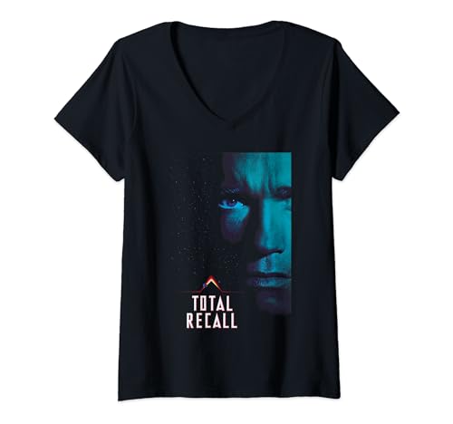 Total Recall Doug Quaid Space Poster V-Neck T-Shirt