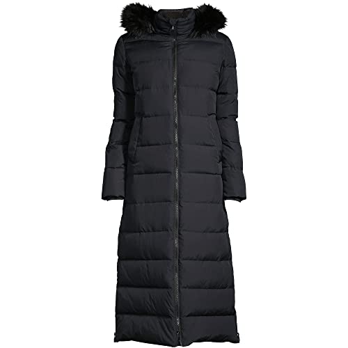 Lands' End Womens Maxi Down Coat Black Plus 3x