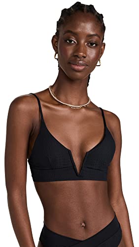 L*Space Women's Siren Top, Black, M