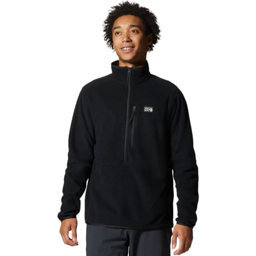 Mountain Hardwear Explore Fleece Half Zip, Black, L