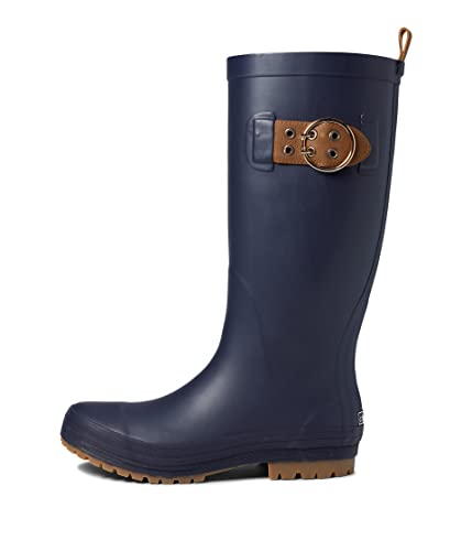 Chooka Womens Everyday Tall Rain Boot, Navy, 8 US