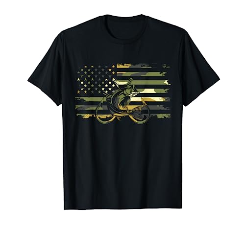 American Flag Camouflage Fishing Apparel - Fishing T-Shirt
