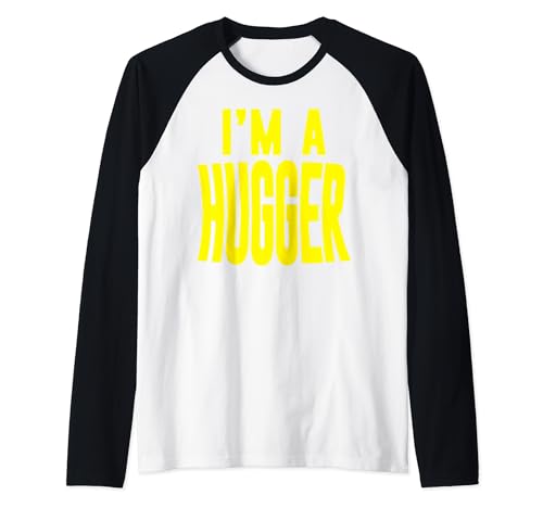 Bayley I'm A Hugger Raglan Baseball Tee