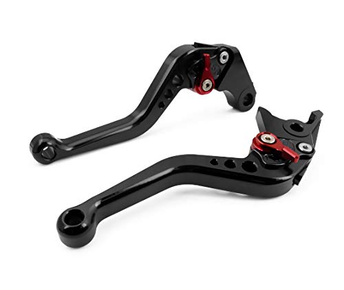 PT-GROM Short Brake and Clutch Levers for GROM MSX125 2014 2015 2016 2017 2018 2019 2020 2021 2022 2023,Monkey 2019-2021,Hawk 250 2019-2020,Rebel 250 CMX Shorty Motorcycle levers-Black