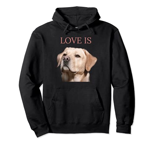 White Labrador Retriever Shirt Yellow Love Lab Mom Dog Dad Pullover Hoodie