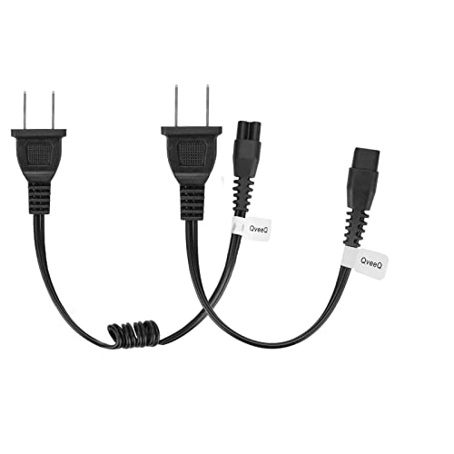 Stun Gun Charger Cord Compatible with VTS-T03, VTS-195; Police 305, Police 928-58, Avenger, Guard Dog Security, Jolt, Stun Master and Most Other Stun Guns (One Long and one Short)