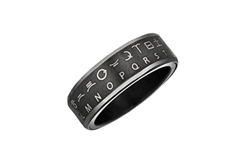 Retroworks Star Wars Huttese Translator Ring Black Size 12