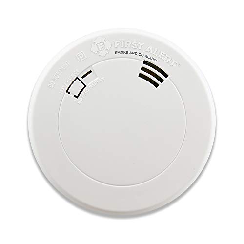 FIRST ALERT BRK PRC710V Talking Smoke and Carbon Monoxide Alarm with Built-In 10-Year Battery , White , PRC710 Voice
