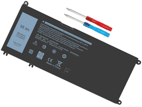 DMKAOLLK 56WH 33YDH Laptop Battery for Dell Inspiron 17 7000 7778 7779 7786 7773 15 7577 G3 3579 3779 G5 5587 G7 7588 Latitude 13 3380 14 3490 15 3590 3580 PVHT1 P30E 81PF3 081PF3-12 Months Warranty