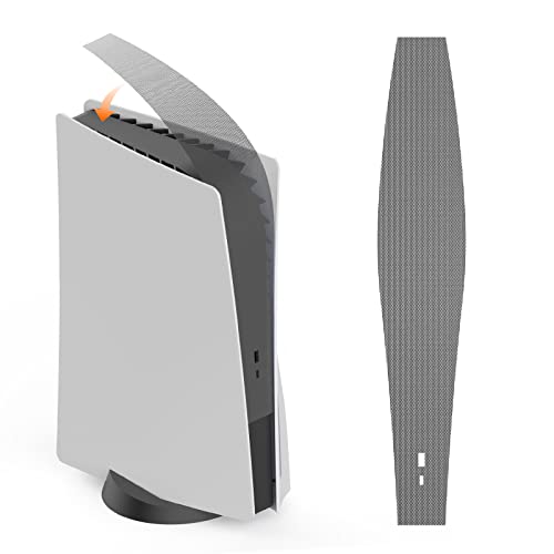 Dust Cover Net for PS5 Console, PS5 Heatsink Barrier Pets Hair Anti-dust Cover Dustproof for Playstation 5 Optical Drive Version/Digital Version Game Console Accessories.(Black)…