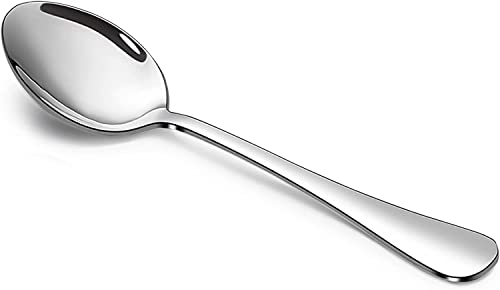 SANTUO Stainless Steel Teaspoon Set,12 Piece 6.7' Spoons Silverware,Dessert Spoons,Mirror Finish & Dishwasher Safe