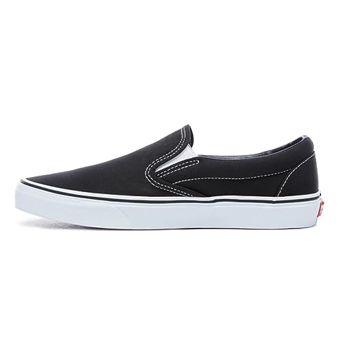 Vans Classic Slip-on Skate Shoes (Black/White) US Men's 7 / Women's 8.5