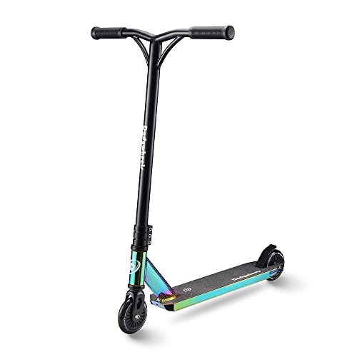 Pro Trick Scooter for Kids, Boys and Teens | Stunt Scooters | 31.5” Total Height | 220 LBS Weight Limit | Rainbow
