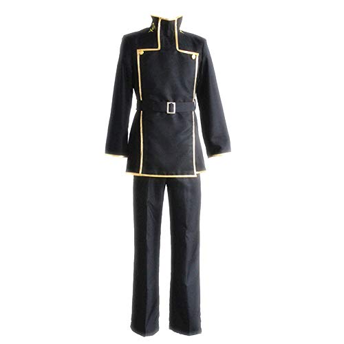 Anime Code Geass Lelouch of The Rebellion Cosplay Costumes Lelouch Lamperouge Uniforms Halloween Party (S) Black