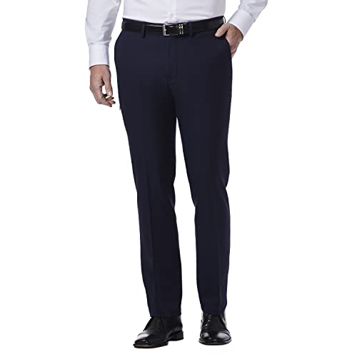 Kenneth Cole Reaction Men's Modern Fit Stretch Dress Pant, Blue, 30W x 32L