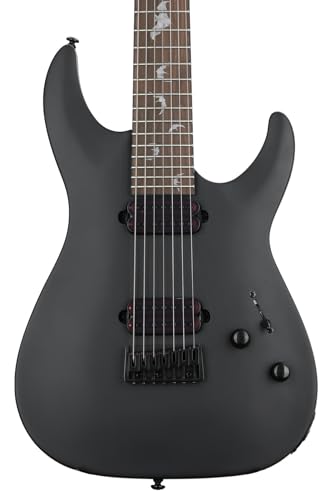 Schecter Damien-7 SBK Electric Guitar - Satin Black