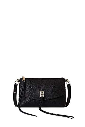 Rebecca Minkoff Darren Top Zip Crossbody Bag for Women – Versatile Women’s Crossbody Purse, Soft Leather Handbag for Women, Small Crossover Shoulder Purse